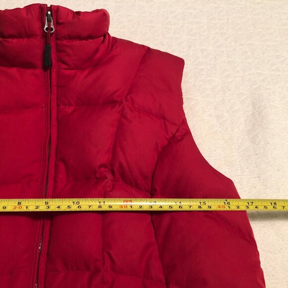 Eddie Bauer EB 650 Womens Size XS Goose Down min 80% Red Puffer Vest Pockets - Picture 4 of 10